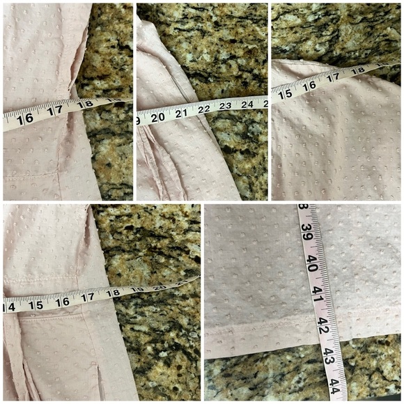 Sweet Violet Swiss Dot Pink Maxi Dress Sheer Beach Coastal Preppy Modest L Boho - Picture 6 of 8